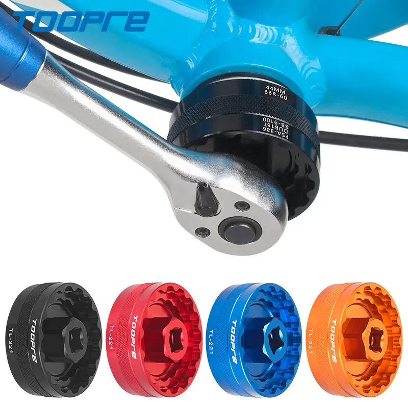 

TOOPRE Втулка каретки велосипеда Цельный резьбовой инструмент для снятия и установки каретки BB для горного велосипеда