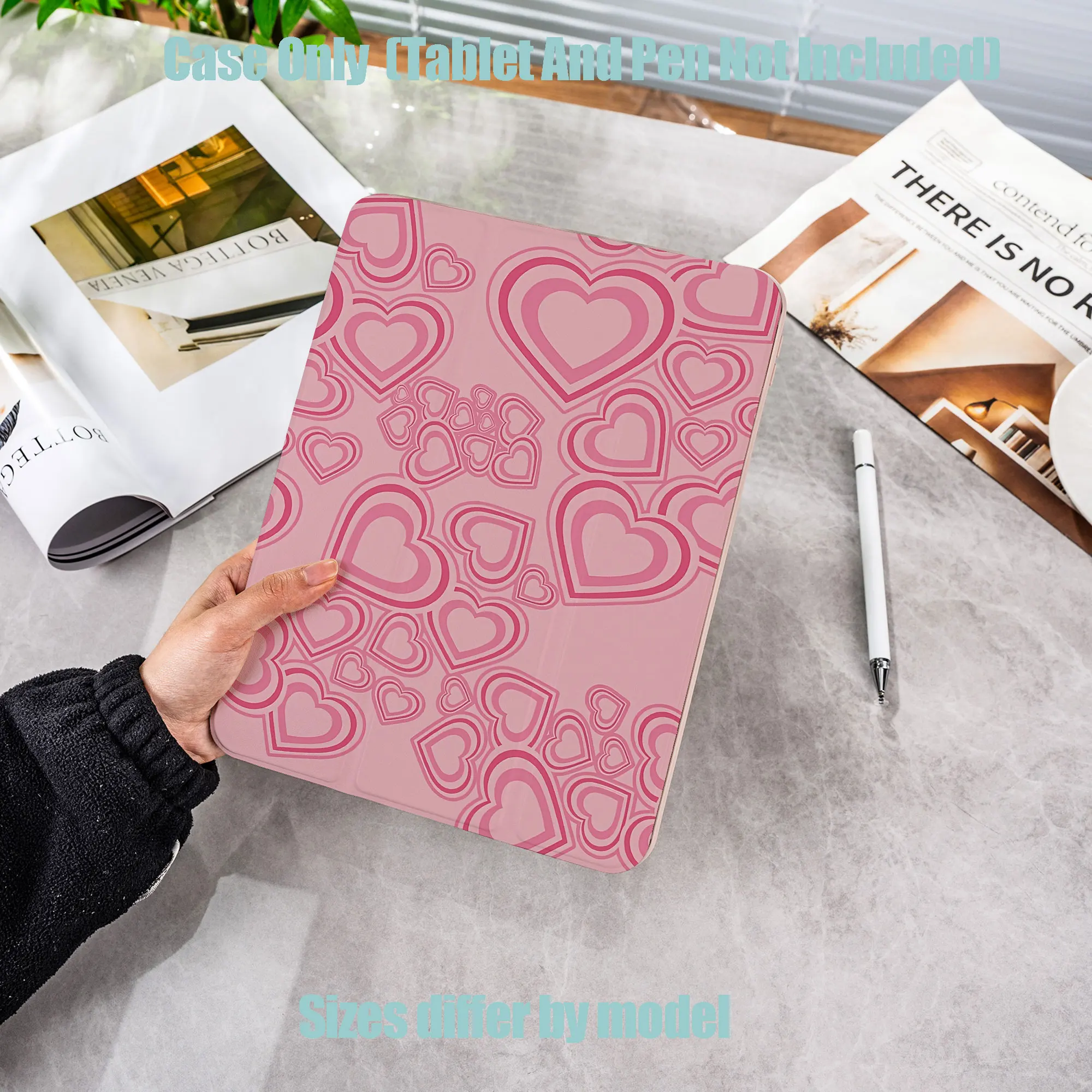 Shockproof TPU Tablet Protective Case with Pencil Holder Auto Sleep Wake for Apple /Samsung/Xiaomi/Redmi/Huawei/Honor