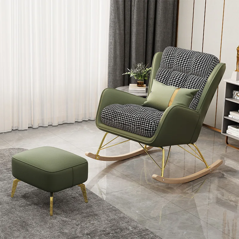 Leisure Leather Lounge Chair Velvet Bedroom Hotel School Hospital Apartment Gym Laundry Villa Workshop Dining Outdoor Wooden