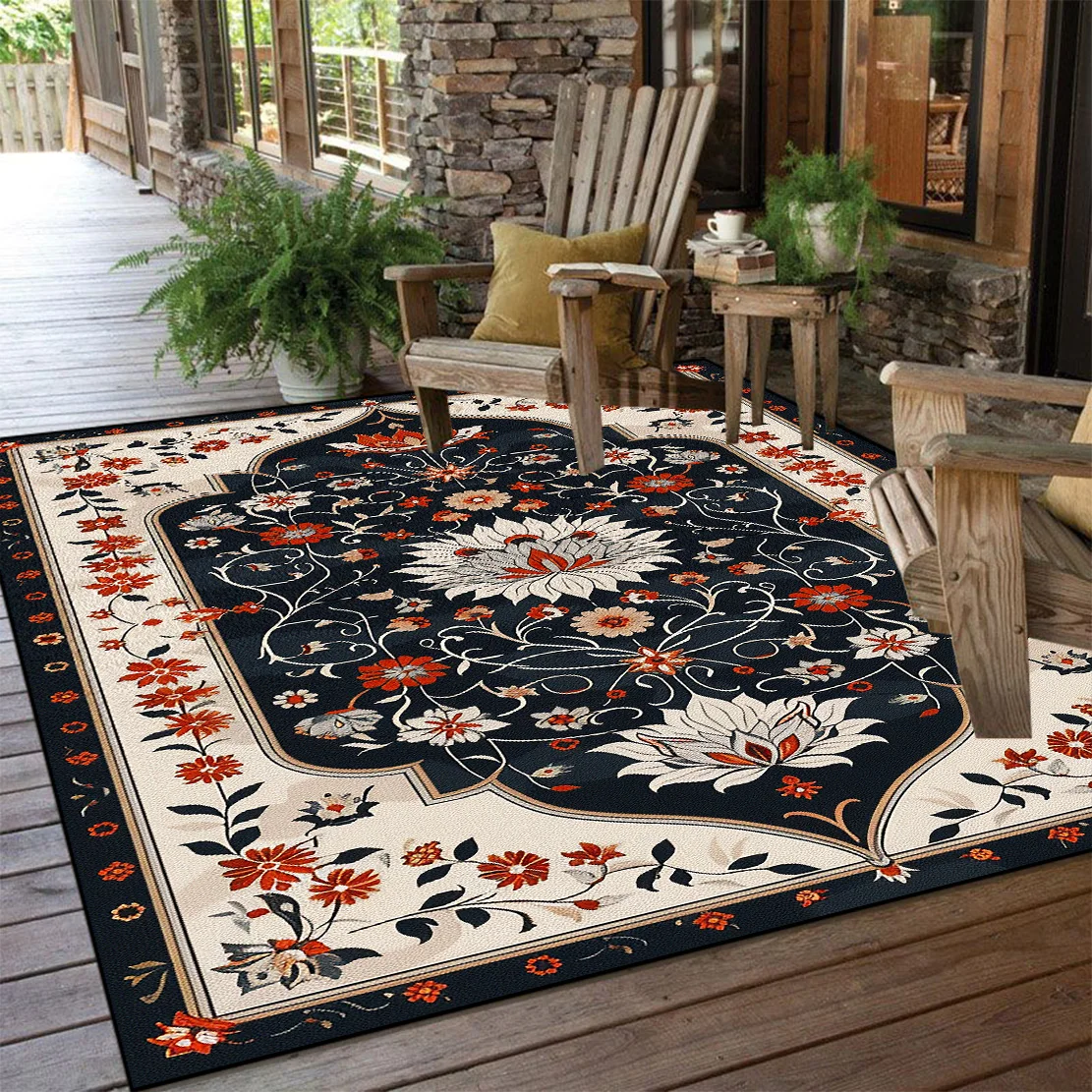 Vintage Persian Rugs for Living Room Decoration Home Coffee Table Anti-slip Soft Floor Mat Bedroom Lounge Carpet Alfombras Kовер