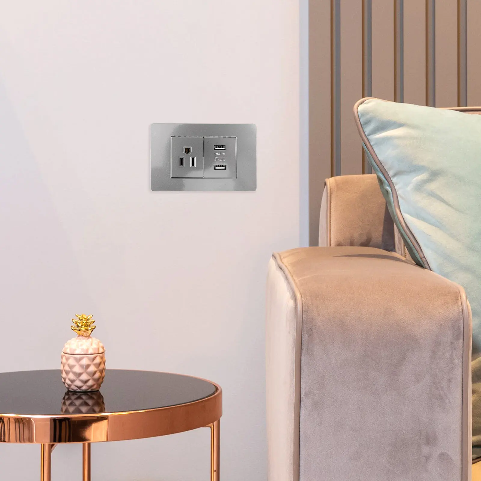 

Профессиональная настенная розетка с американским штекером, многофункциональная электрическая розетка для дома, для ламп, напольных и настольных аксессуаров