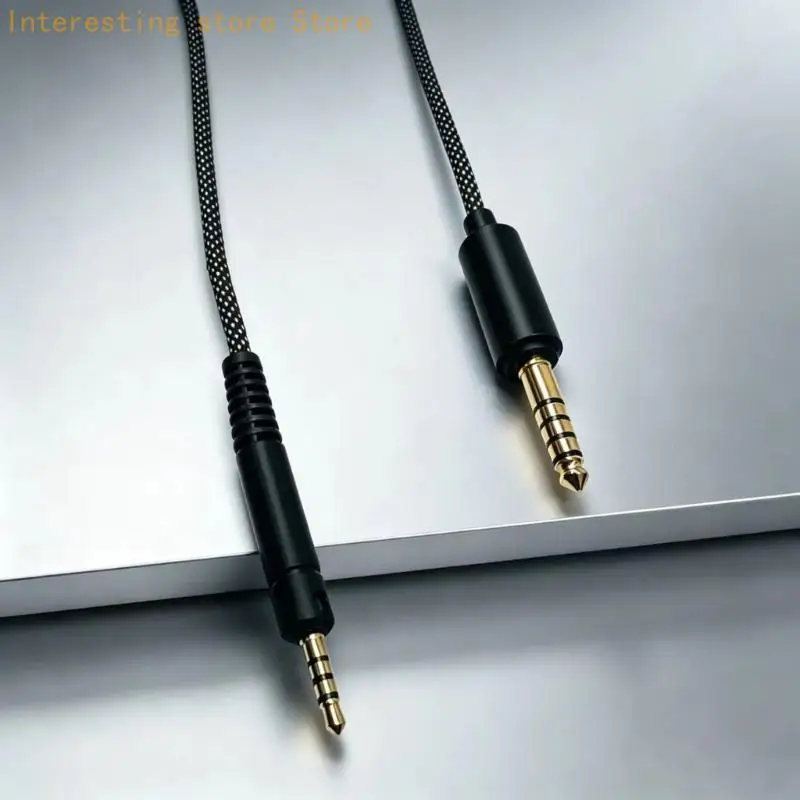 Geflochtenes Kopfhörerkabel für HD598/HD599/HD558/HD518 für den Hörgebrauch zu Hause Schreibtisch 55KC – Detail 2