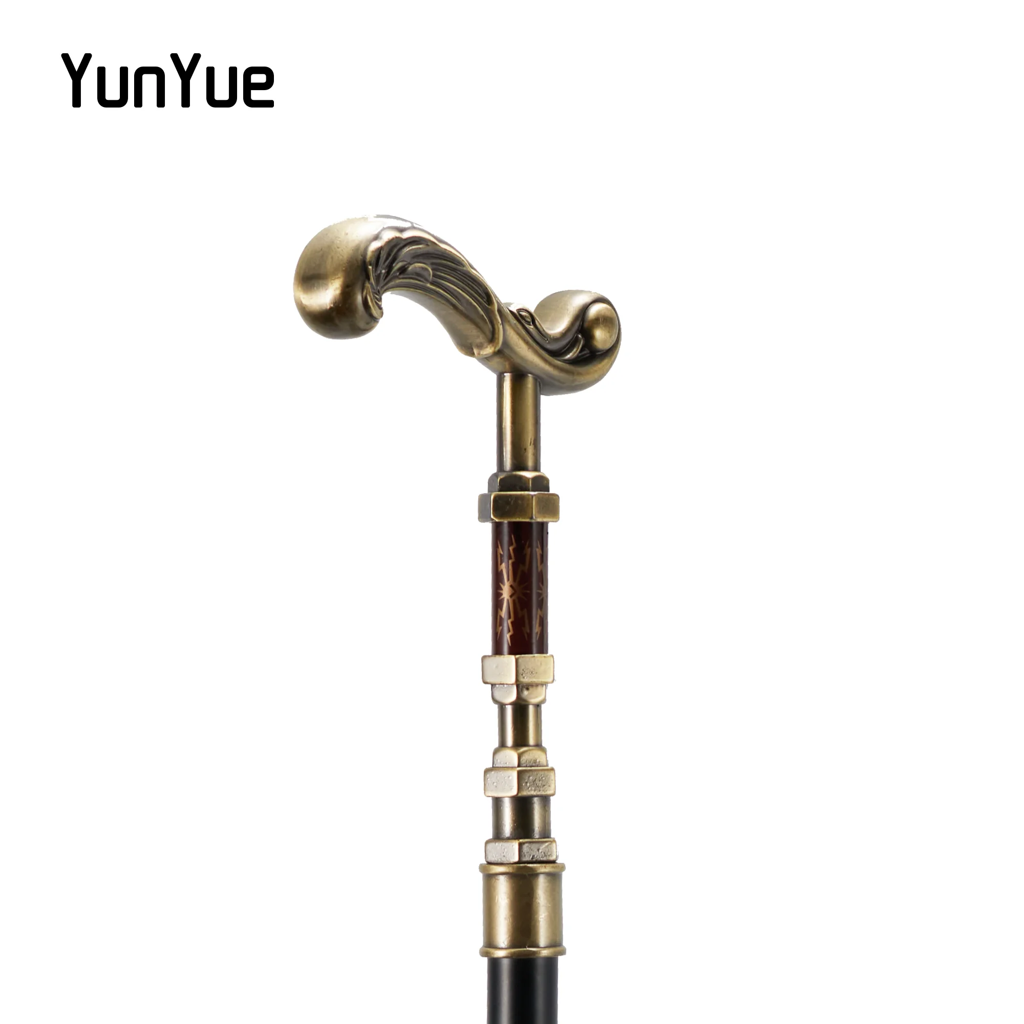 女性のためのヴィンテージブロンズフラワーウォーキングスティック、装飾的な吸血鬼、ファッショナブル、エレガント、ハロウィーン、コスプレ、パーティー、93cm