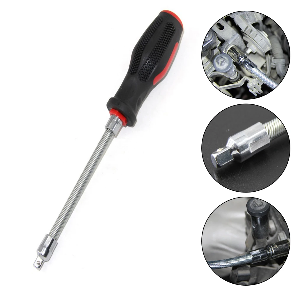 Flexible Hose Clamp Repair Screwdriver Nut Driver Socket Adapter Drive Socket Ergonomic Handle Inch Comfortable