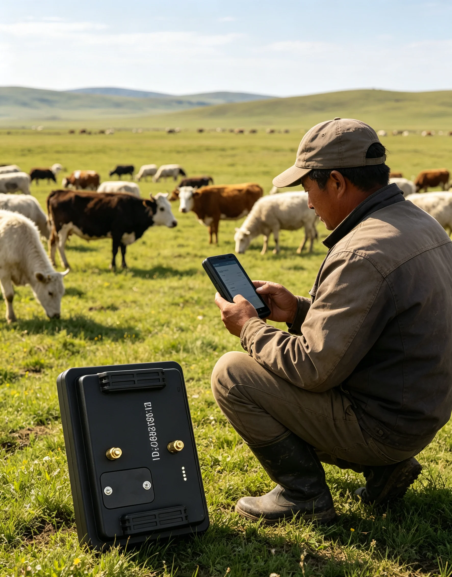 Solar Collar GPS Tracking Smart GPS Tracker Cattle Locator for Livestock Electric Shock Solar GPS Tracker Virtual Fencing GPSONE