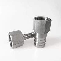 6mm 8mm 10mm 12mm 14mm 16mm Hose Barb M6 M8 M10 M12 M14 Female Thread Stainless Steel High Pressure Pipe Fitting