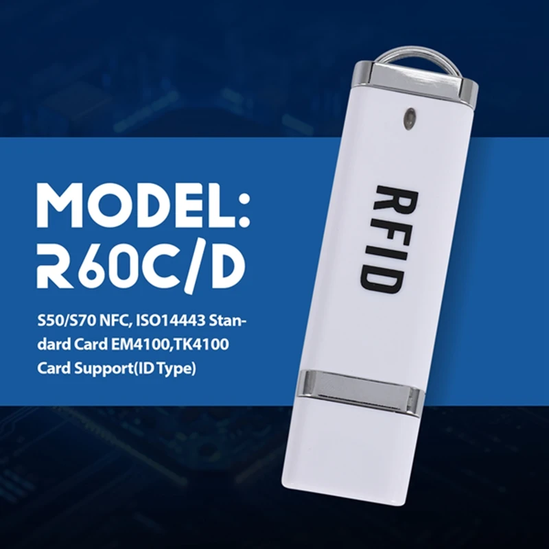 Лучший портативный мини-USB RFID-считыватель карт 125 кГц