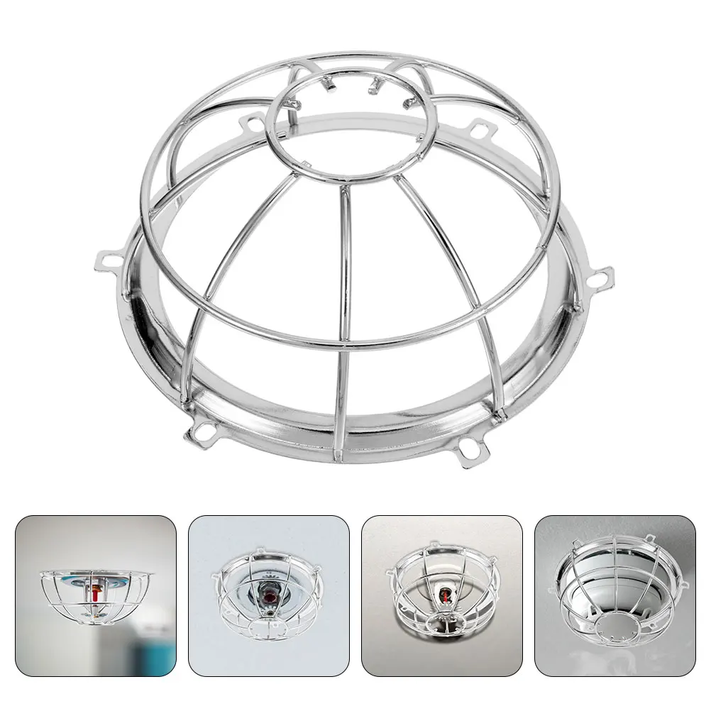 

2pcs Fire Head Protective Cover Smoke Guard Iron Cage Easy Installation Sprinkler Covers Fire Sprinkler Bracket