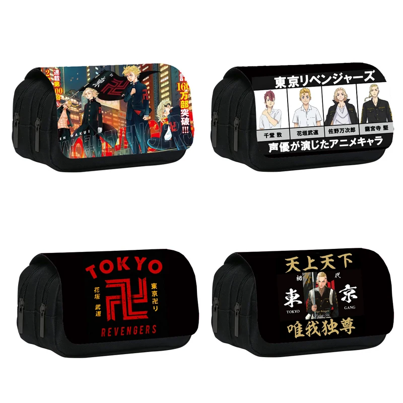 Anime Tokio Revengers Kosmetik Fall Manga Sano Manjiro Hinata Bleistift Taschen Teenager Briefpapier Tasche Kinder Bleistift Box Schule Fall