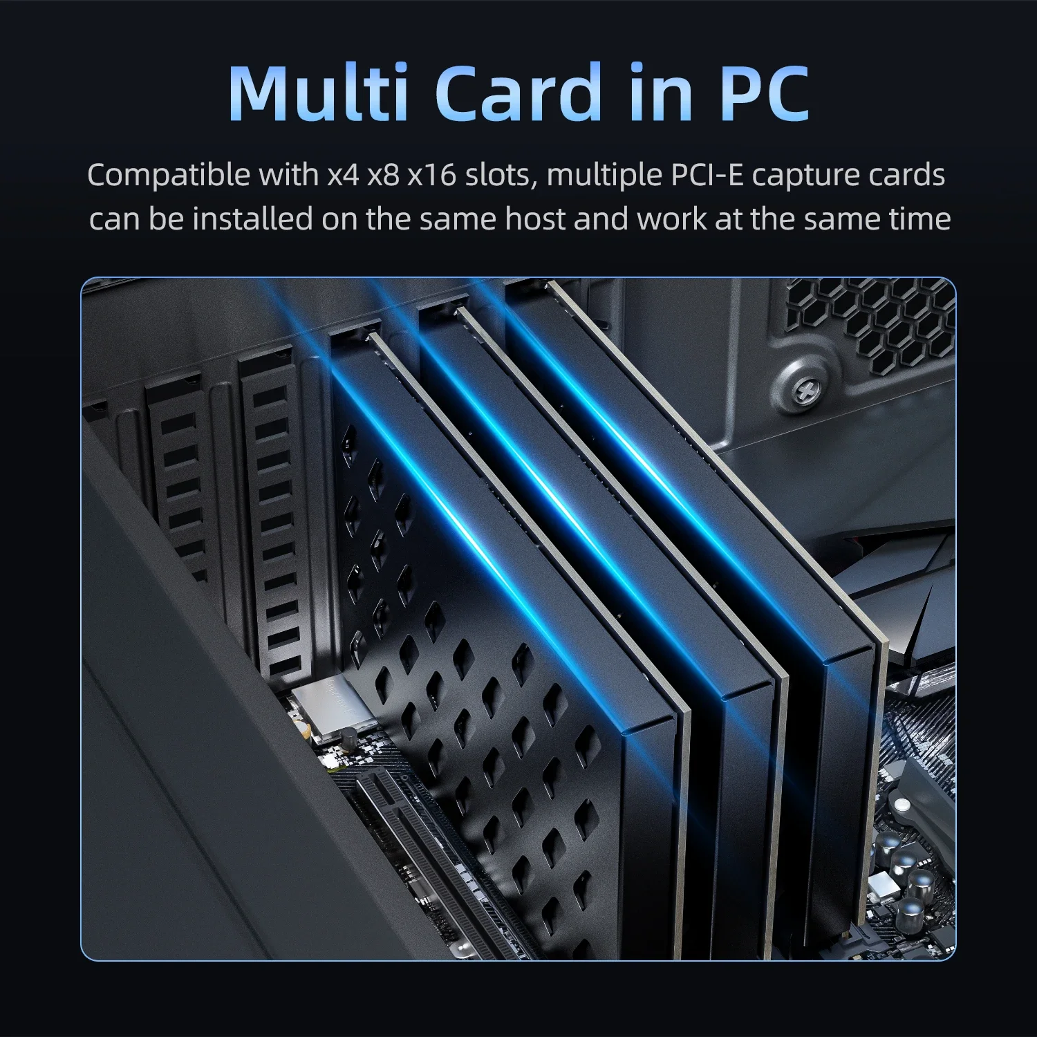 Tarjeta de captura de vídeo HDMI Unisheen UC3540H-4K30 4 canales 4k30 con carcasa Captura de vídeo a computadora