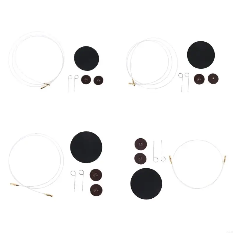 

J2HB Interchangeable Knitting Needle Cable End Caps Connector for DIY Knit Weaving Craft Tools