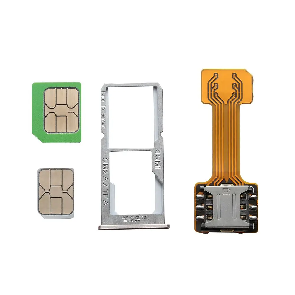 1PC Universal SIM Extender TF Hybrid Sim Slot Dual SIM Card Adapter For Micro SD Extender Nano Cato For Android Phone