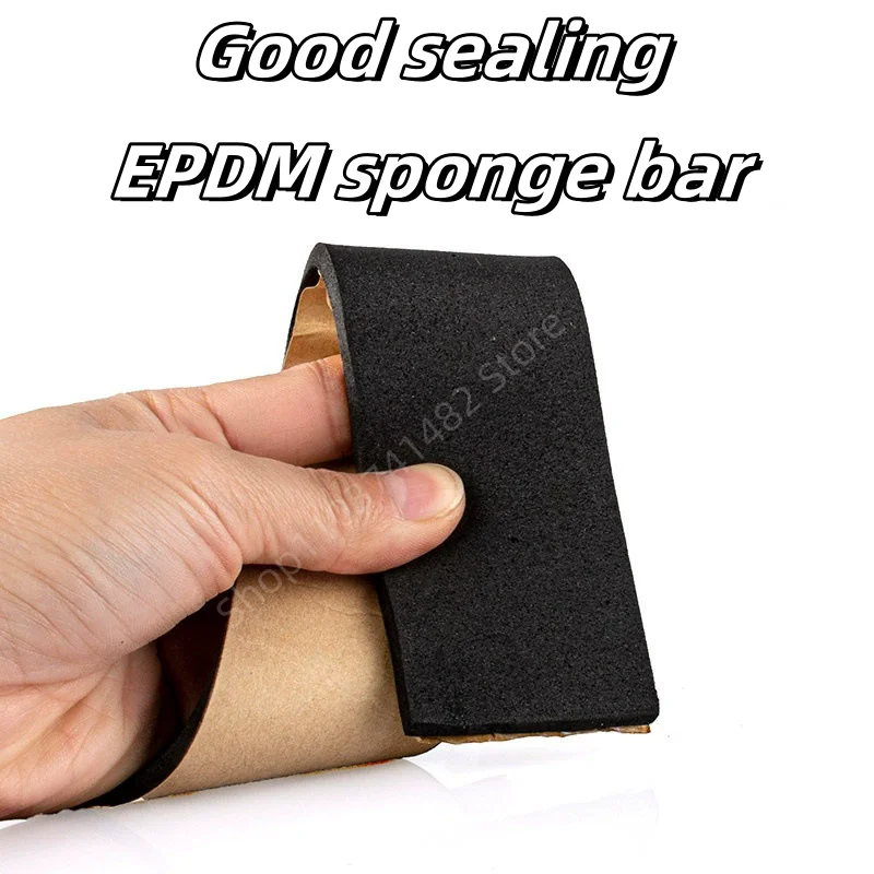 2–10 m selbstklebender Gummi-Schwamm-Dichtungsstreifen, einseitig klebender EVA-Schaum, Antikollisions-Dichtung, Breite 10–30 mm, Dicke 1–20 mm