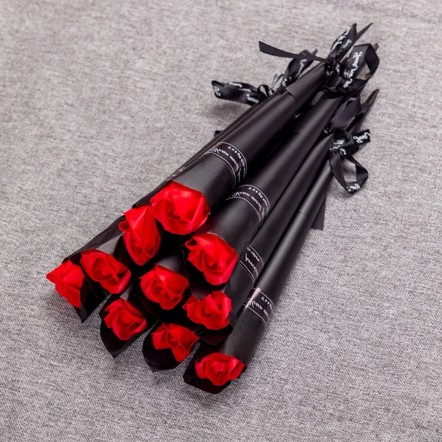1/5/10 Stück Seife Künstliche Blume Rosenstrauß Valentinstag Dekoration Home Decor Gefälschte Blumen Lehrertag Hochzeitsdekoration