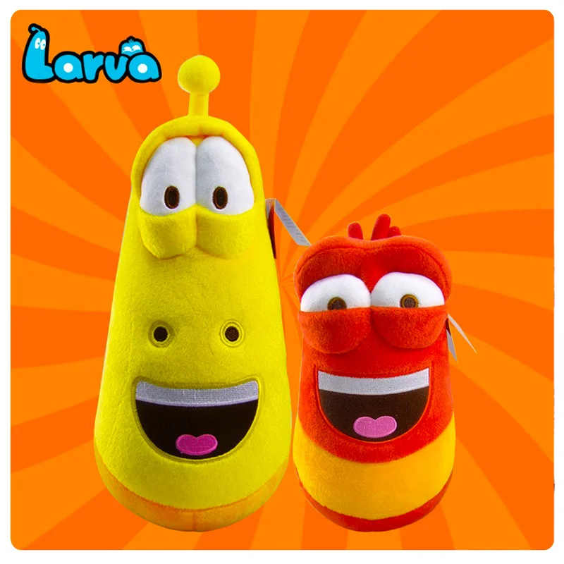 

Authentic Larva Peripheral Dolls Red Bugs Yellow Bugs Funny Ugly Cute Plush Toys Keychains Pendants Decorations Holiday Gifts