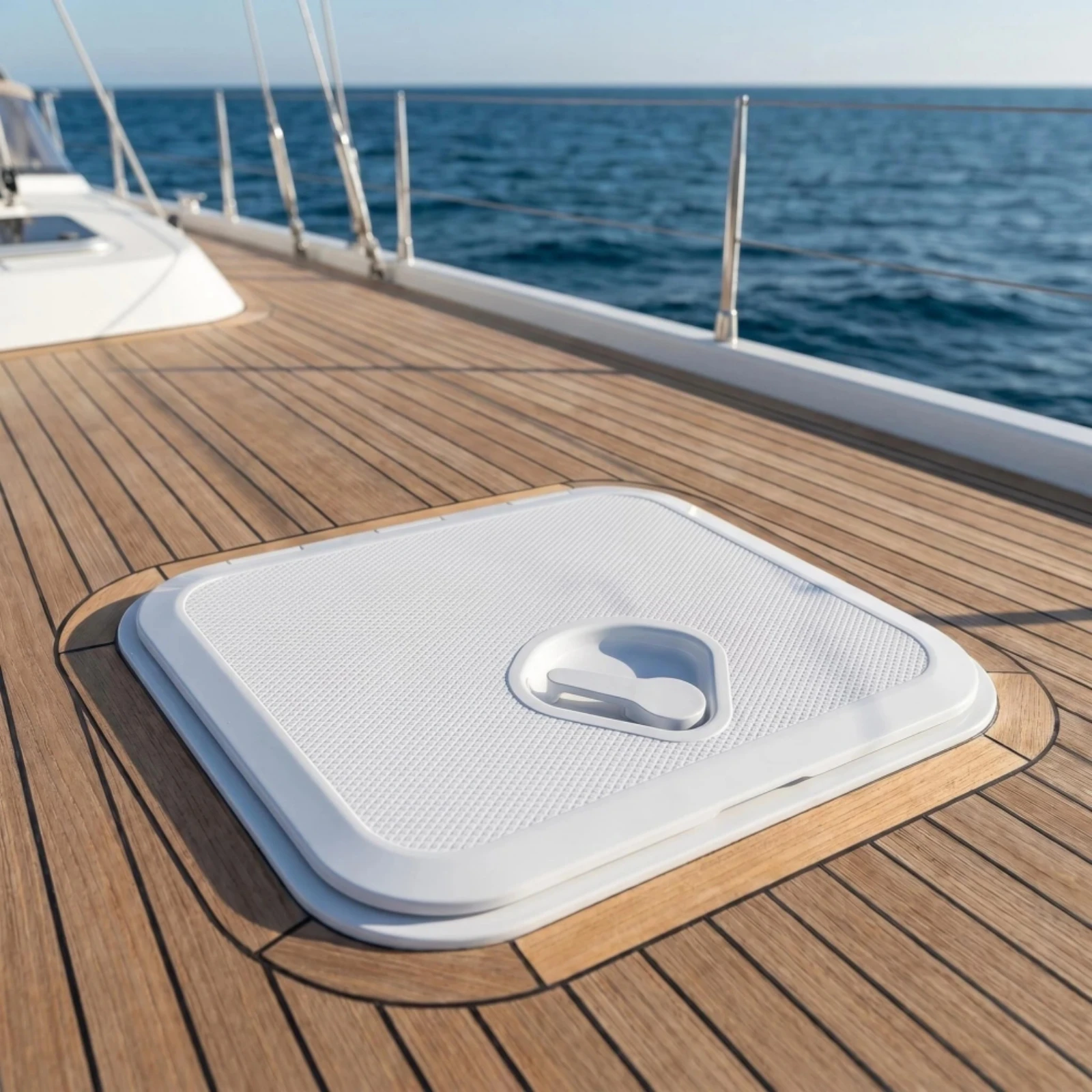 Marine Deck Hatch with Handle Weather-Tight Deck Hatch Cover with Screws Non-Slip Ultraviolet Resistant for Boat Owners, Boats - view 5