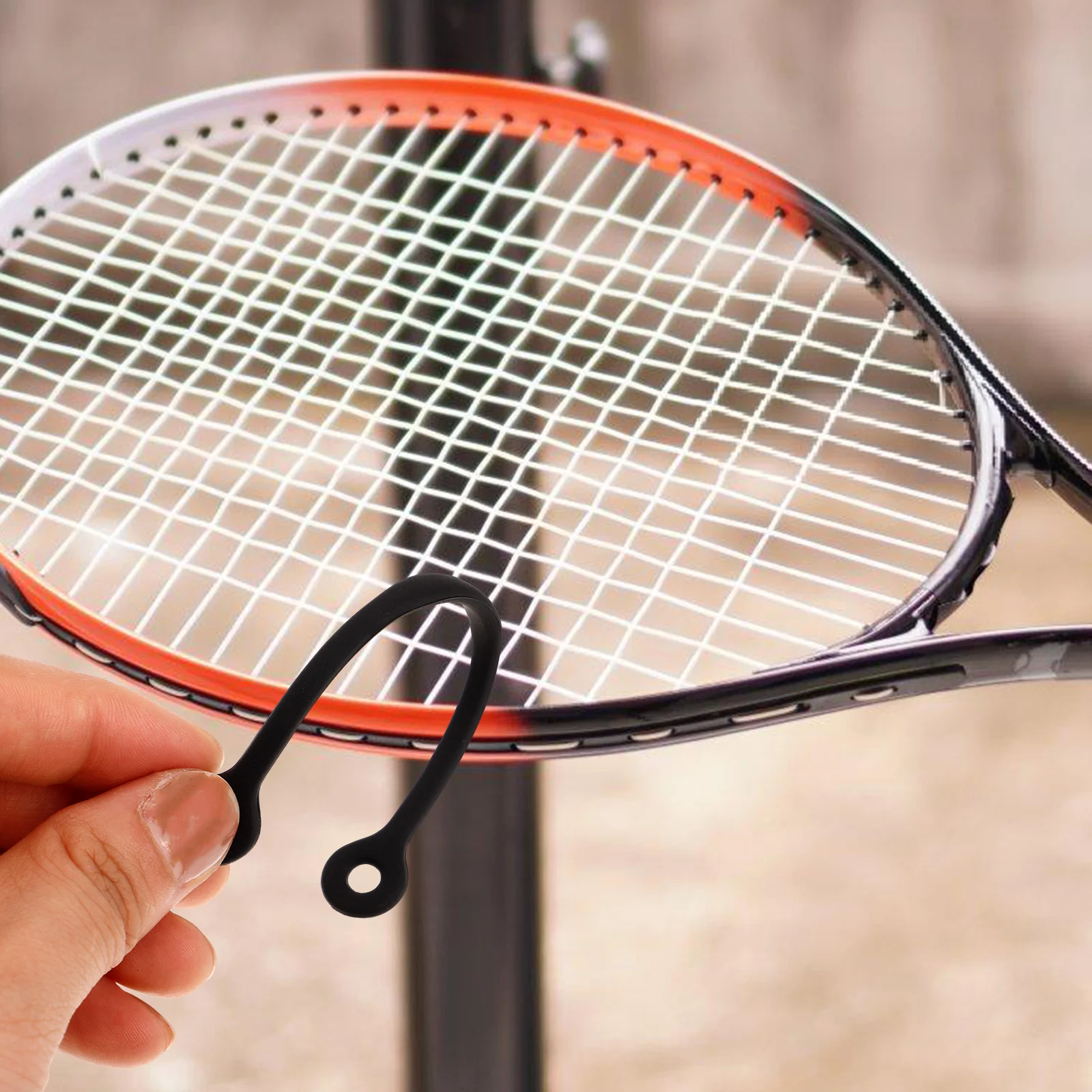 

5Pcs Tennis Racket Dampener Silicone Vibration Absorber Shock Reducer for Arm Comfort Lightweight Portable Decorative Accessory