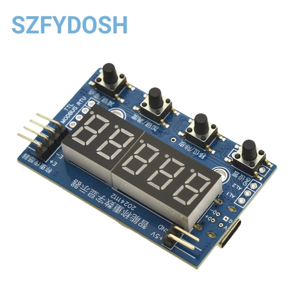 Instrumento de visualización de pesaje HX710 de 24 bits: módulo de sensor inteligente compatible con TTL/Modbus para balanzas digitales precisas