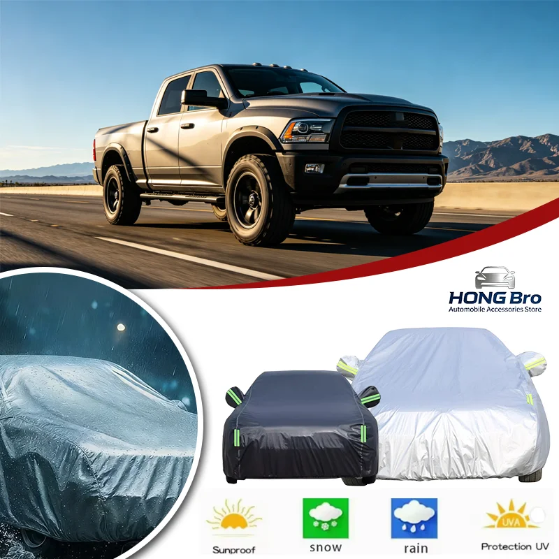

For Dodge Ram 1500 2009-2018 Full Car Covers Oxford Fabric, Anti-UV Sunshade, Waterproof Snowproof Dustproof Outdoor Accessories