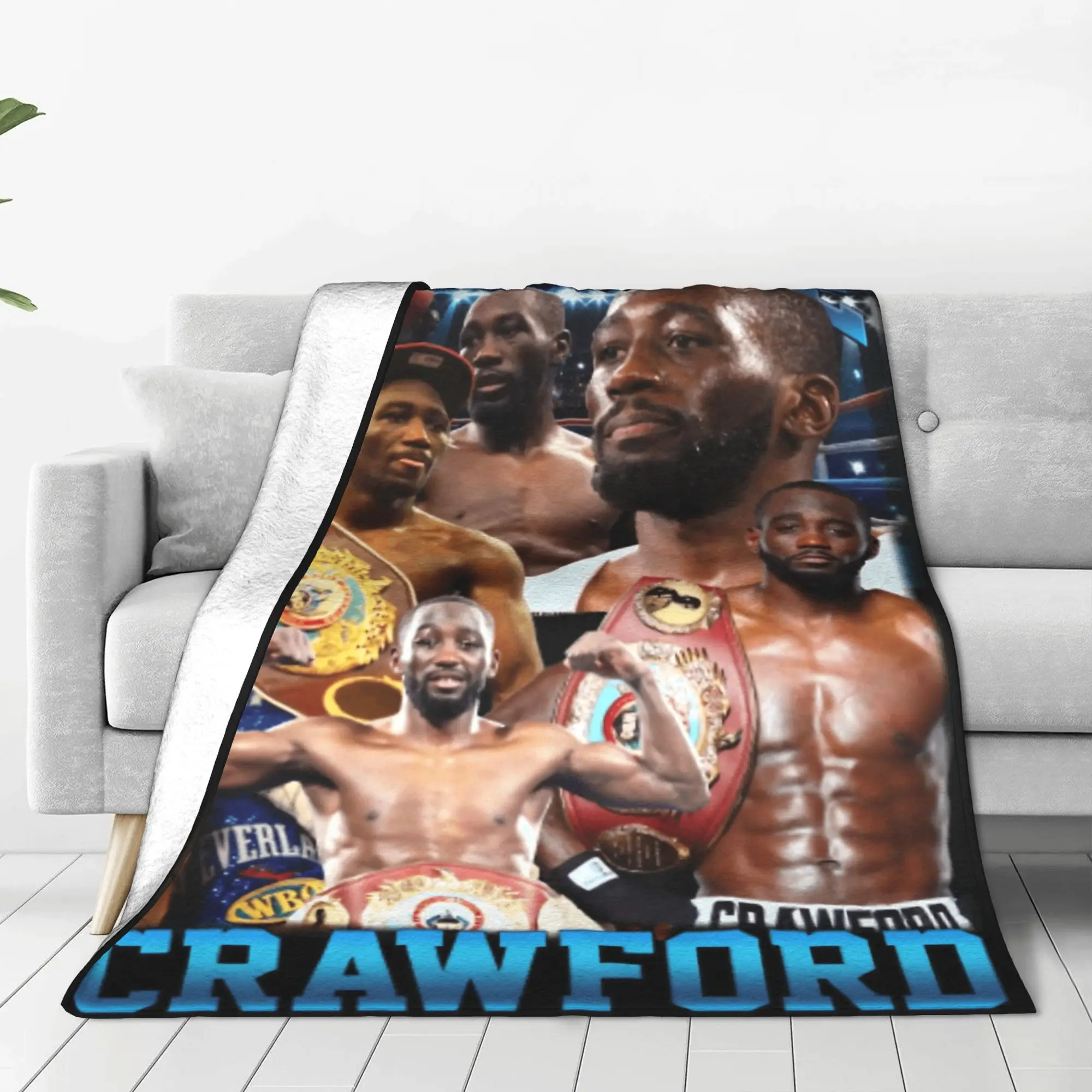 Super Warm BlanketKids Adult Picnic Terence Crawford Throw Blanket  Flannel Bedspread For Outdoor Fluffy Sofa Bed Cover