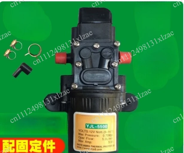 12V Self Priming High Power Pump Motor Agricultural Sprayer Replacement Accessory for Farm Pesticide Spray
