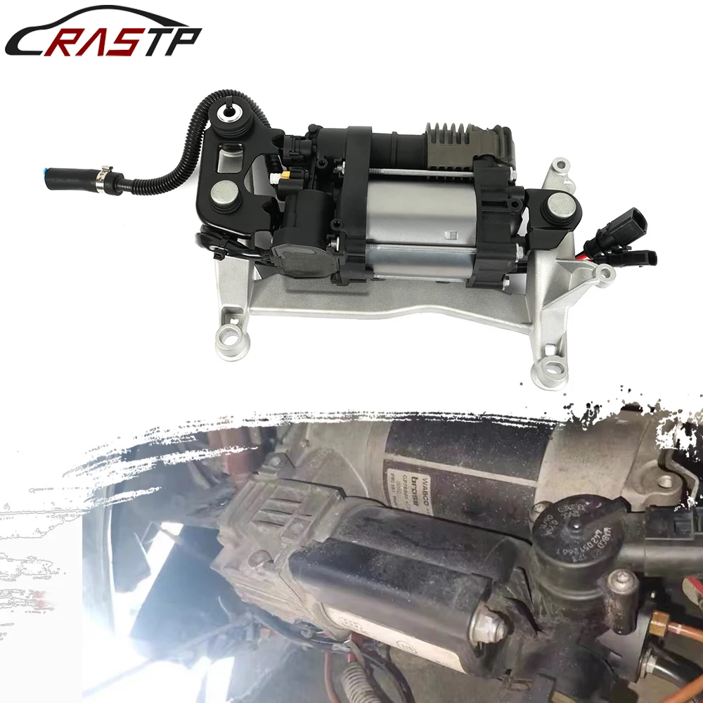 RASTP-95835890100 Air Suspension Compressor Pump With Bracket For 2011-2018 Porsche Cayenne 958/92A,VW Touareg 7P5  RS-ASC002