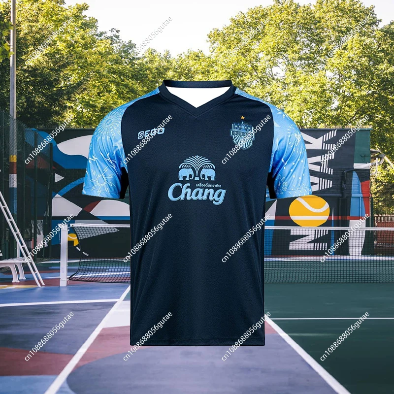 Hot 2024-25 Summer Men's Hot Buriram United Thailand 3D Printed Jersey Comfortable and Breathable Football Fan Short Sleeves