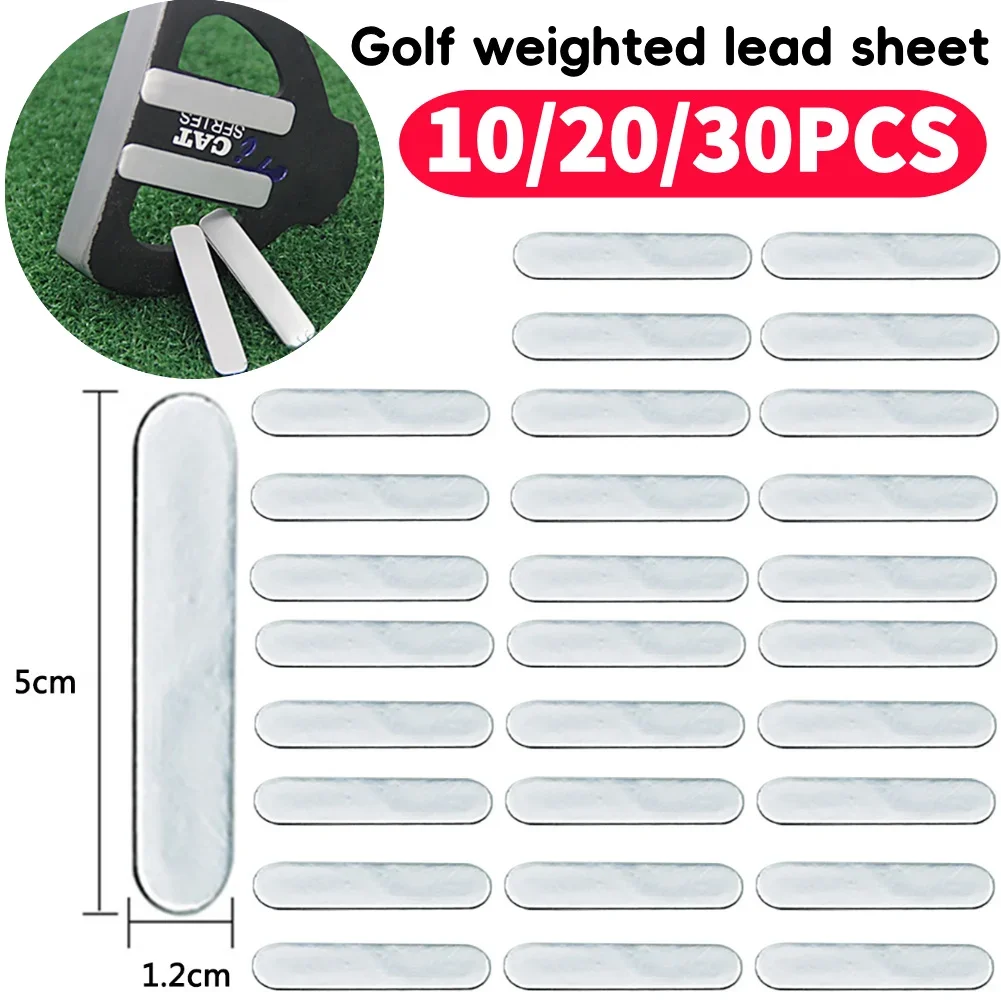 

10/20/30pcs Weighted Lead Piece Golfer Training Aids Supplies Professional Club Weighted Lead Tape Self-Adhesive Accessories