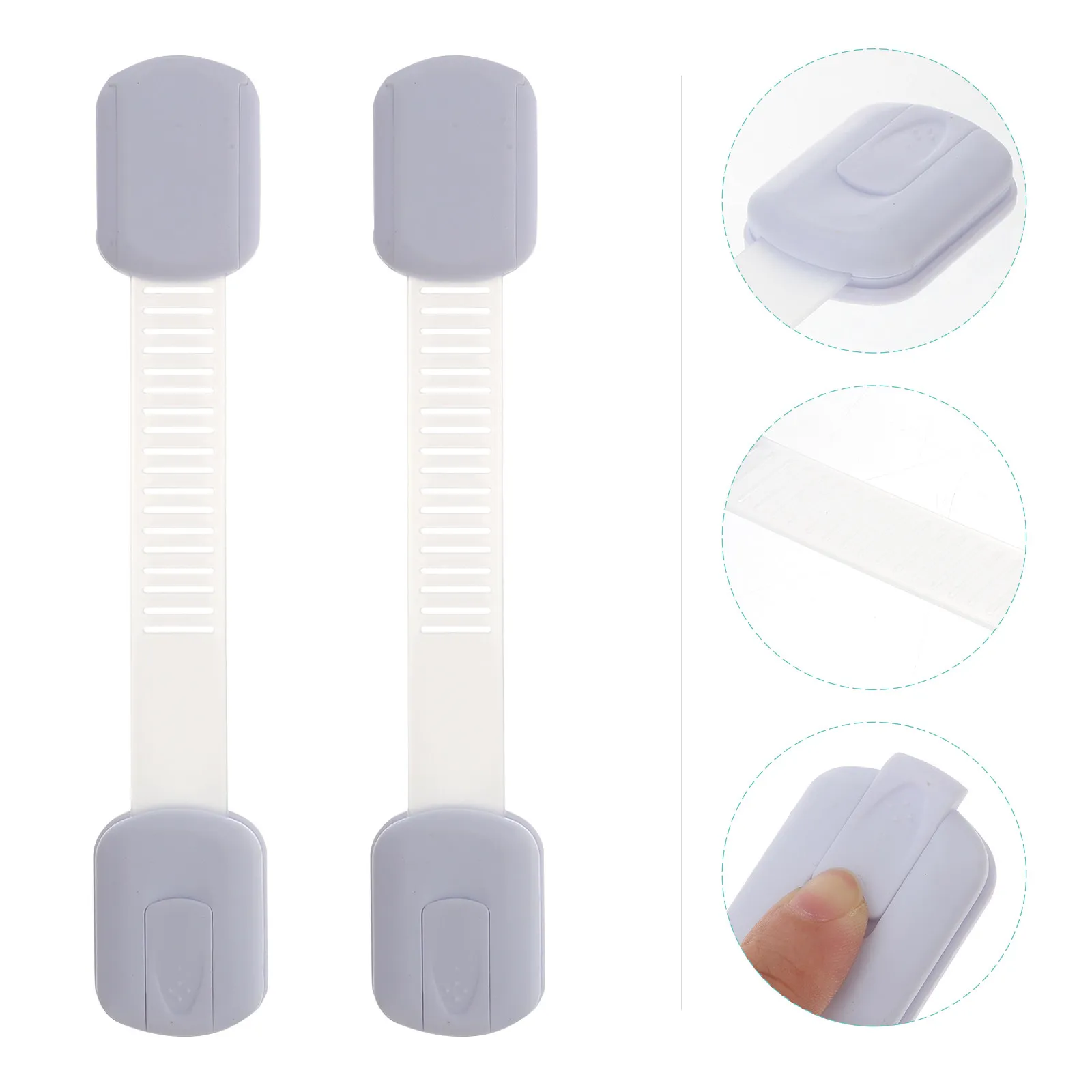 

4 Pcs Cabinet Drawer Latch Baby Proofing Locks Child Safety Latches Door for Kids