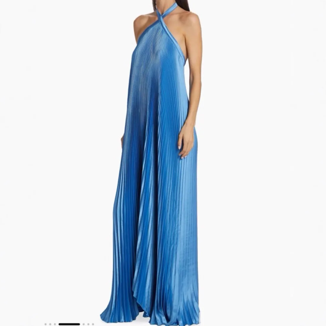 Sexy Halter Backless Dress Dresses Summer Spring Sleeveless Pleated Jumpsuit Playsuit Matching Set Evening Dress