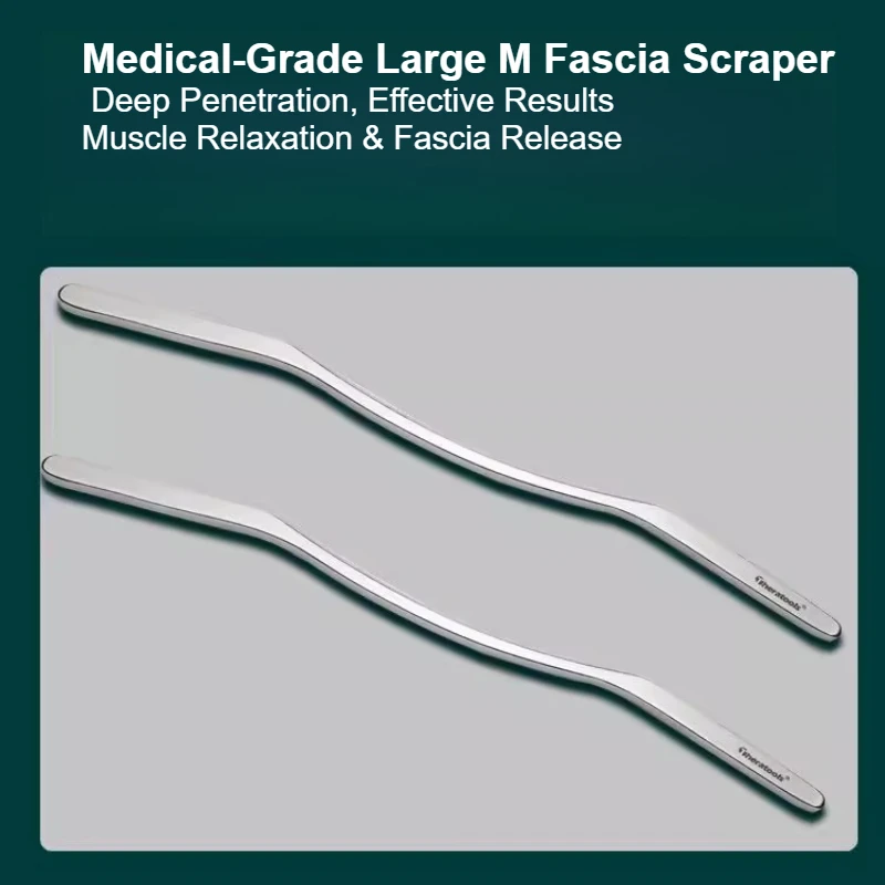THERATOOLS Large M Fascia Scraping Tool Muscle Release Sports Recovery Leg Slimming Fitness Gua Sha Rehabilitation Massage Blade