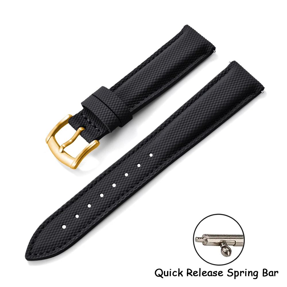 BUSLUO Neues beschichtetes Segeltucharmband 18/19/20/22 mm Sportgewebe Wasserdichtes Armband Universelles Zubehör für Smart Watch Huawei/Samsung 8