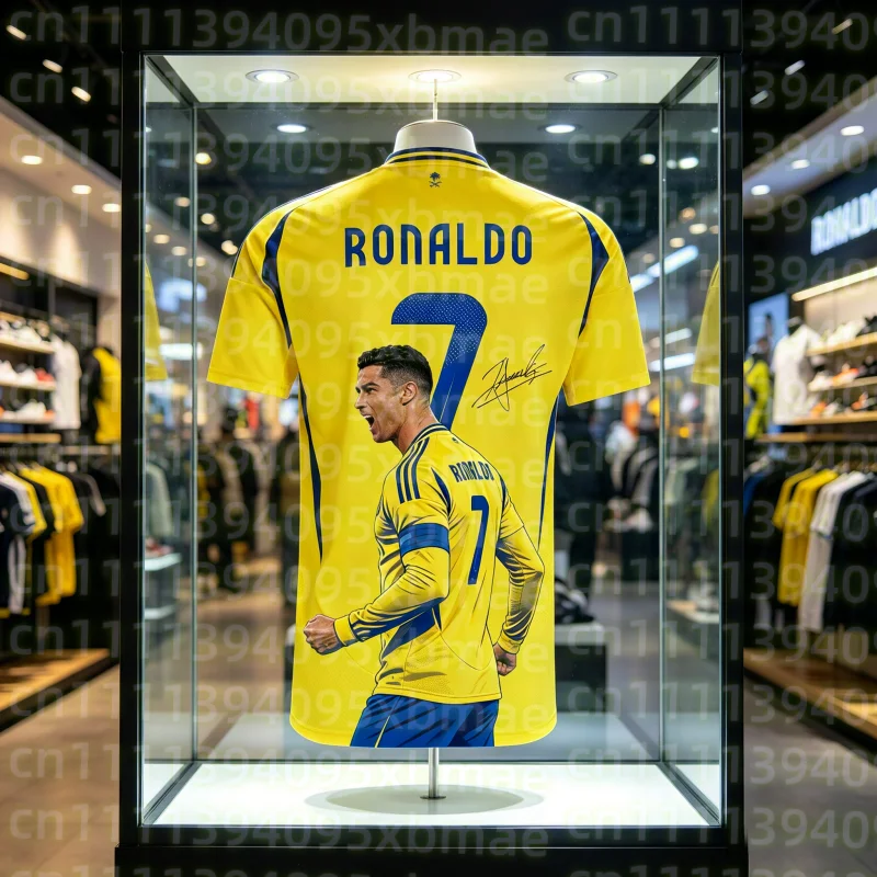 Soccer Jersey Special Edition Ronaldo No.7 3D Printed Adult Kids Athleisure T-Shirt Family Summer Quick-drying Soft Lightweight
