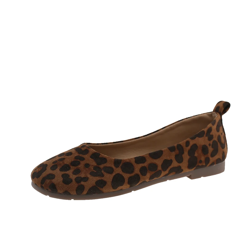 Damen-Ballerinas aus Wildleder mit runder Zehenpartie, Slip-On, weiche, lässige flache Schuhe – Detail 16