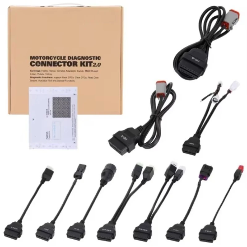 2025 مجموعة موصل تشخيص الدراجات النارية 2.0 لدوكاتي الهندي بولاريس النصر هارلي هوندا ياماها كاواساكي سوزوكي #1