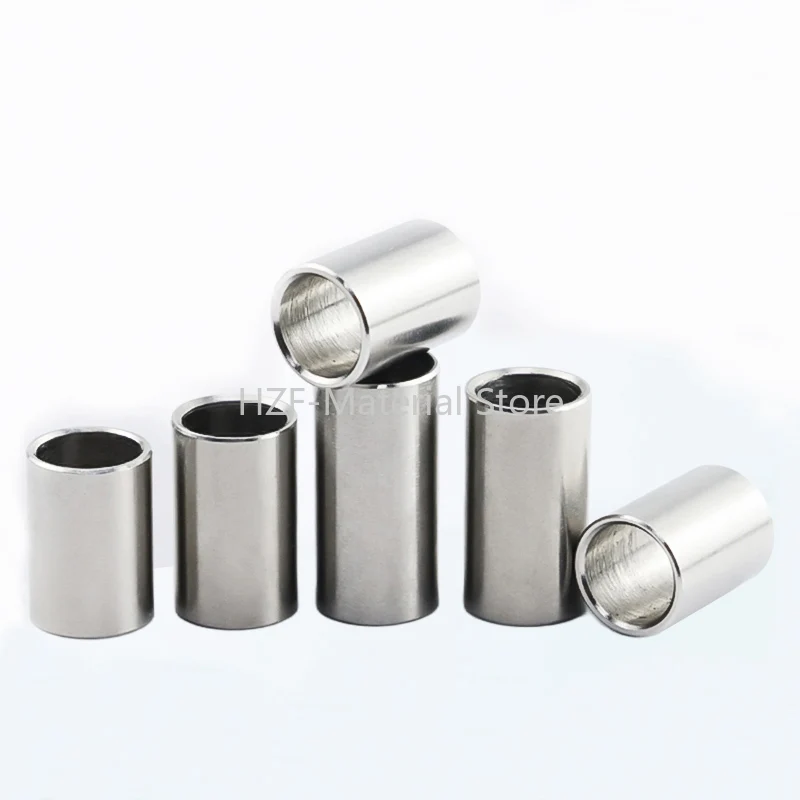 304 Stainless Steel Sleeve ID 6mm Hollow Bushing Extended Cylindrical Steel Toothless Screw Sleeve OD 7/7.5/8/8.5/9mm