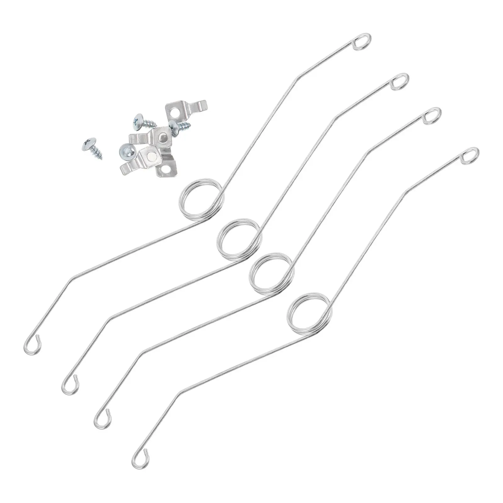 4Pcs Bathroom Exhaust Fan Spring Clips Universal Compatible Replacement Ceiling Vent Fan Cover Grille Springs for Stable