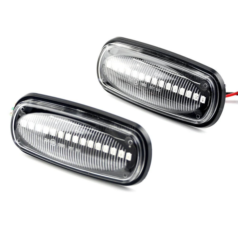 

2PCS Amber Dynamic Flowing Water LED Side Marker Light For Land Rover Discovery 2 1999-2004 Defender Freelander 1 2002-2005