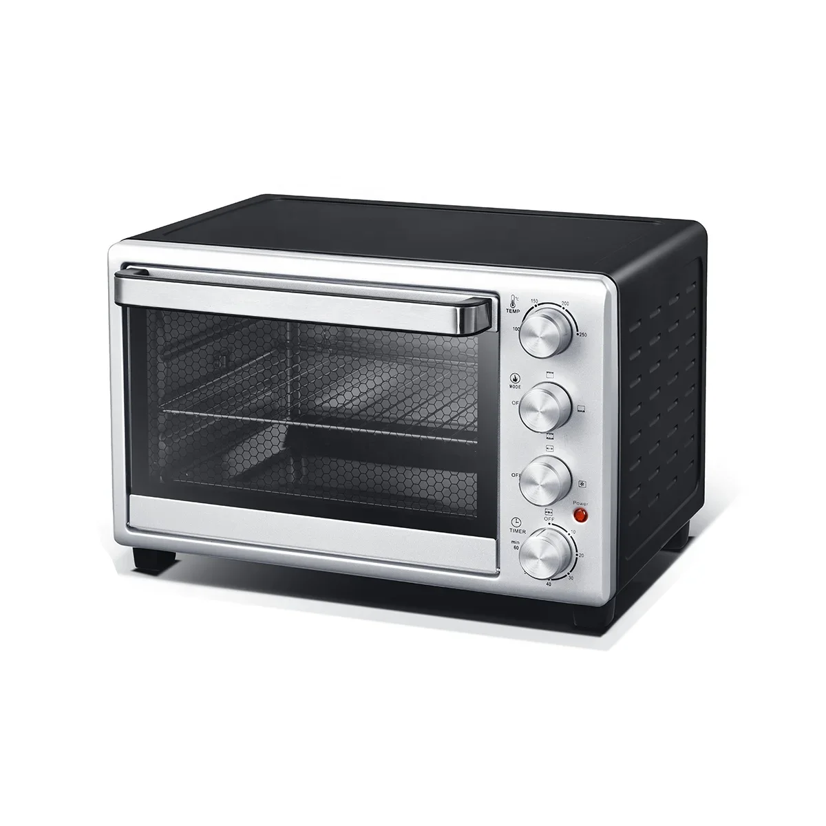 SUPRAS 1500W 28L Large-capacity Household Pizza Oven, Stainless Steel Toaster with Convection Function