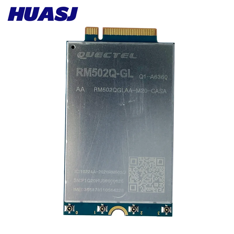 RM502Q-GL huasj 5G Sub-6 GHz M.2 LTE โมดูล5G NR Cat20 NSA และ Sa 5G CARD