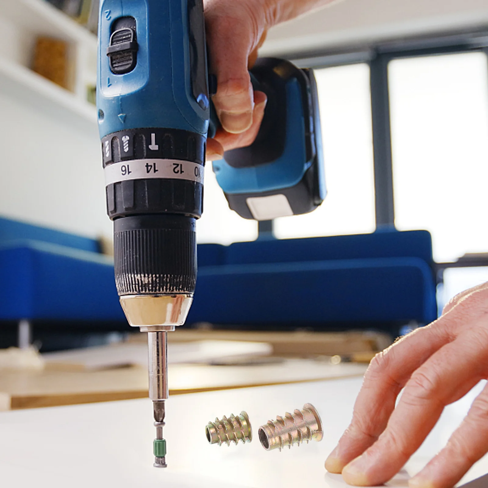 165 قطعة سبائك الزنك الخيوط إدراج المكسرات مجموعة متنوعة المسمار في تصاعد الجوز للأثاث الخشبي الصنوبر الخشب الرقائقي الألياف #5