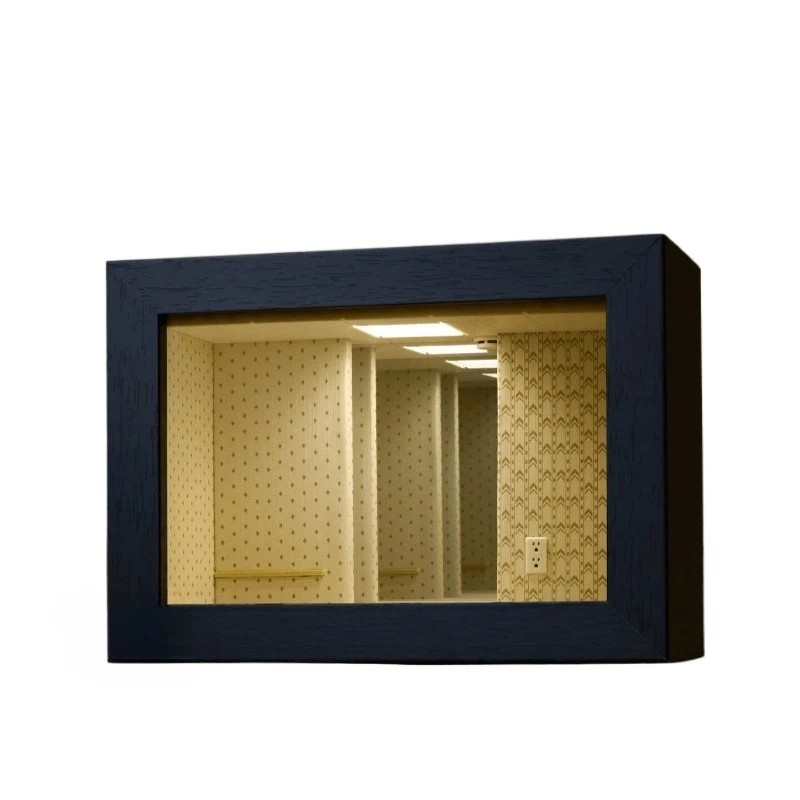 For Back Room Ornament, Abyss Mirror Photo Frame, Creative Landscaping Figure, Tabletop Ornament