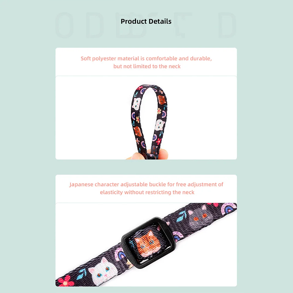 Cat Collar Adjustable with bells Ins Design Comfortable Safety Buckle Anti-choking fashion Ethnic Jacquard Cat Pet Supplies