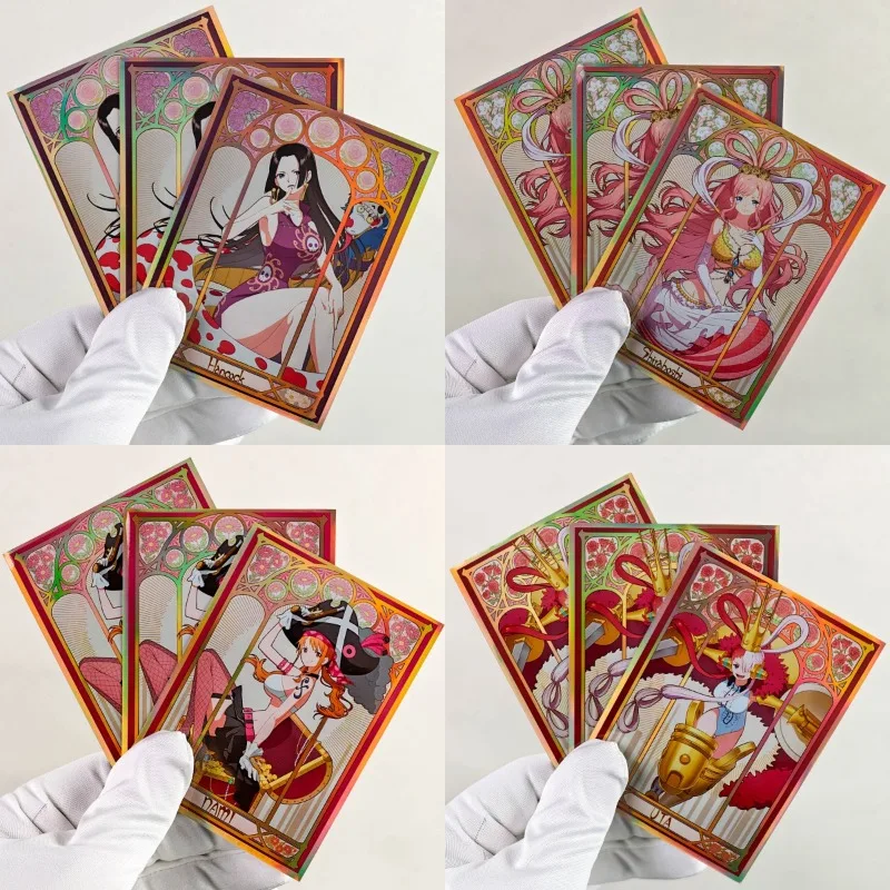 

One Piece Laser Uta Nami Board Game Card Case 67x92mm Boa Hancock Shirahoshi OPCG PTCG DTCG Game Collection Card Protective Case