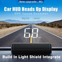 Car HUD Head-Up Display GPS Beidou Dual Mode Chips Speedometer Cars Universal HD Light Shielding Integrating Project Accessories