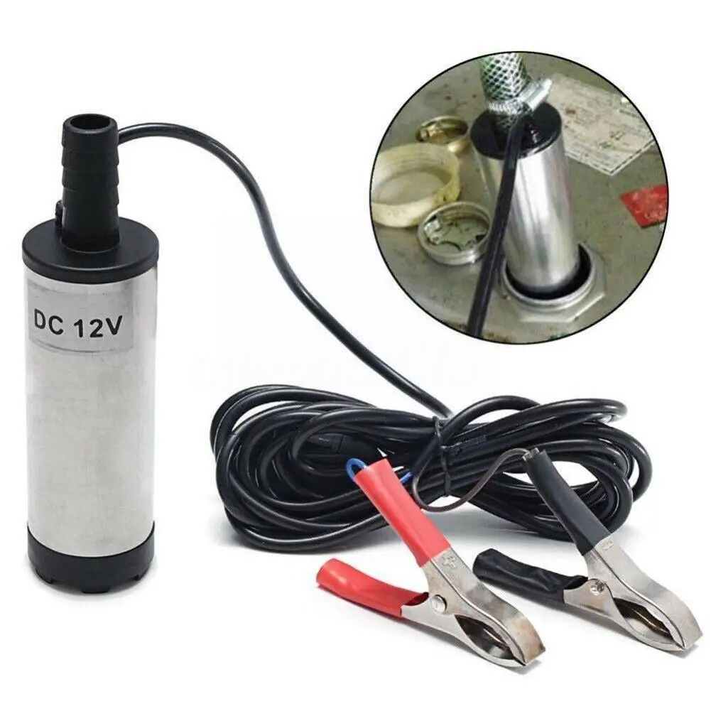 12 v Bomba Submersível Elétrica Para Bombear Água Aço 12l/min Bomba De Transferência De Combustível 12 V Volt V9z8