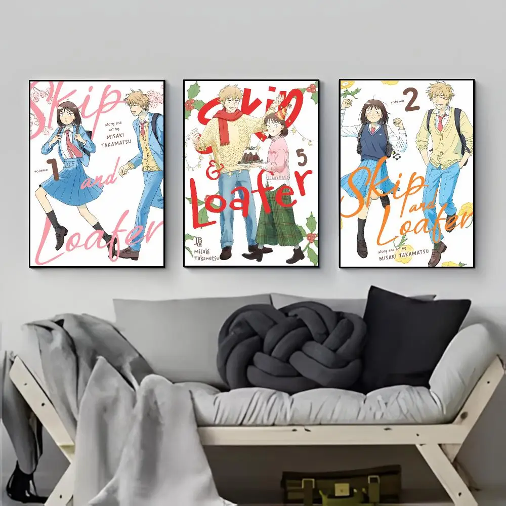 Charming School Life Anime S-Skip And Loafer Poster Elegant Indoor Artwork Design & Contemporary Home Decor