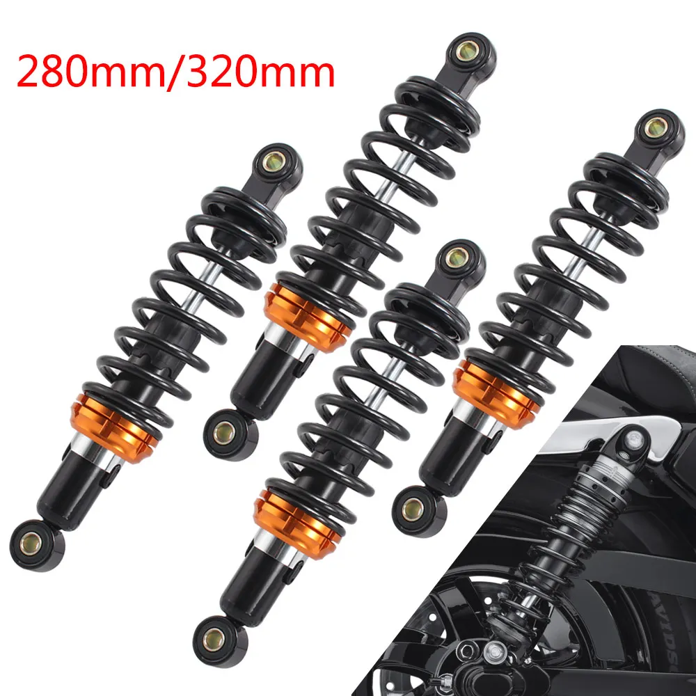 

280/320mm Motorcycle Adjustable Rear Suspension Shock Absorbers Fit For Yamaha Suzuki Kawasaki Honda Gorilla Monkey Universal