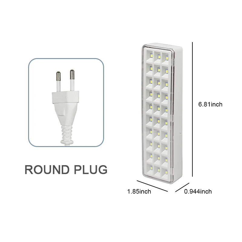 Светодиодная лампа для экстренного освещения, 30 светодиодов, 2 режима
