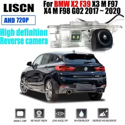 For BMW X2 F39 / X3 M F97 / X4 M F98 G02 2017 ~ 2020 HD Fisheye rear camera License plate Camera / Backup Reversing Camera